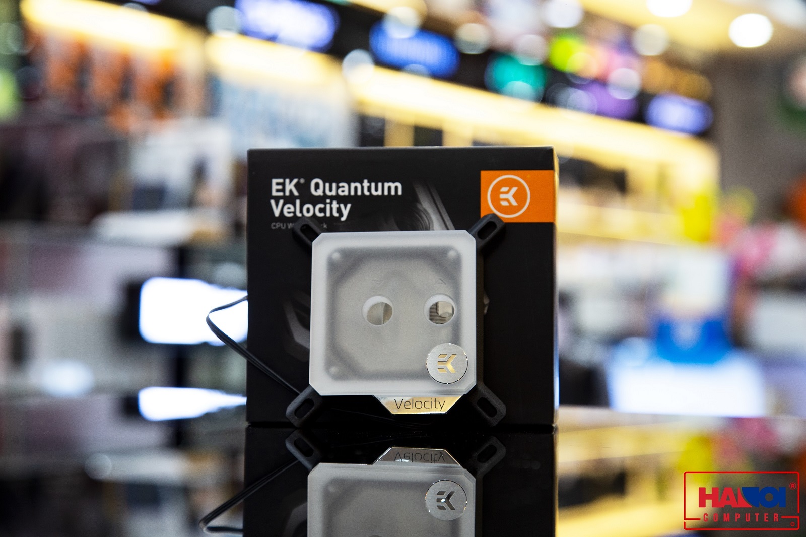 EK-Quantum Velocity D-RGB - Nickel + Frosted Plexi 8